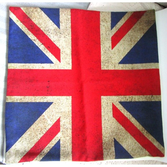 British UK Union Jack Flag Cushion Pillow Cover - Home Décor Item - Large Size - Picture 2 of 9